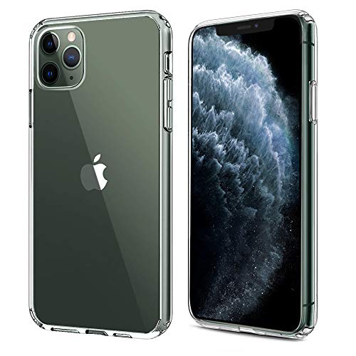 Book Cover Homemo Phone Case for iPhone 11 Pro Max 2019 Solid Acrylic Back Reinforced Soft TPU Frame Ultra Clear Slim Shock Absorption Bumper Anti Scratch Fingerprint Oil Stain Back Cover