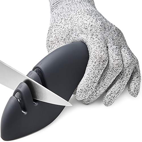 Book Cover 5-in-1 Kitchen Knife Accessories (Grey)