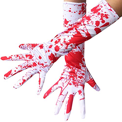 Book Cover Gumolutin Halloween Fancy Dress Costumes Party Accessories Bloody Gloves Red