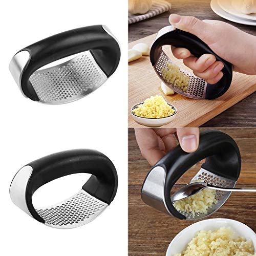 Book Cover Fanxis Garlic Press Stainless Steel - Professional Grade Kitchen Gadgets, Dishwasher Safe, Rustproof,Daily Useful Cooking Tools