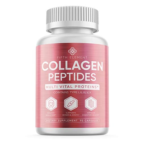 Book Cover Collagen Peptides Vital Proteins Pills - Anti-Aging, Healthy Hair, Skin & Nails - Multi Collagen Supplements Powder Capsules (Type I, II, III, V, X) - Hydrolysate, Hydrolyzed Marine Super