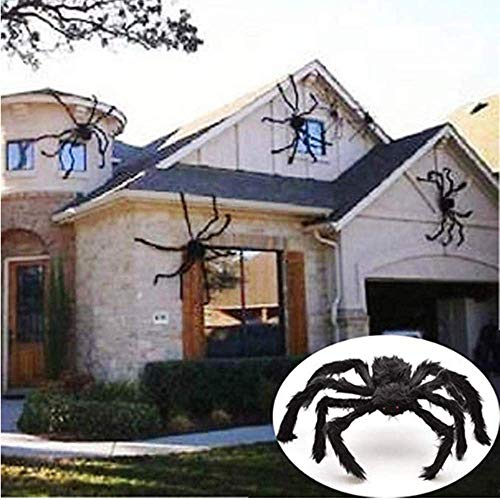 Book Cover Halloween Simulation Plush Spider Horror Prop Decorations Golden