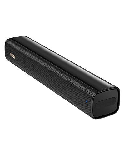 Book Cover Sound Bar, BlitzWolf Bluetooth Soundbar 2200mAh Home Speaker, 16 inch Theater 10W Stereo Sound 2.0 Channel USB Flash Disk for Laptop/PC/Phones/Tablets(Upgrade Design)