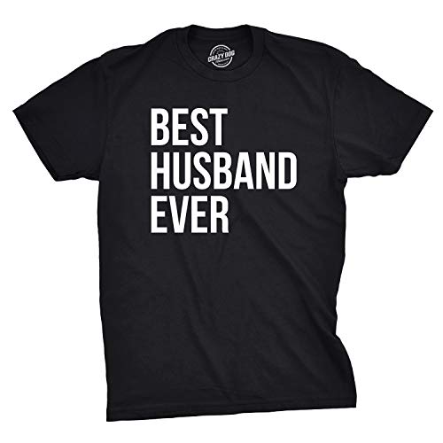 Book Cover Mens Best Husband Ever T Shirt Funny Saying Novelty Tee Gift for Dad Cool Humor
