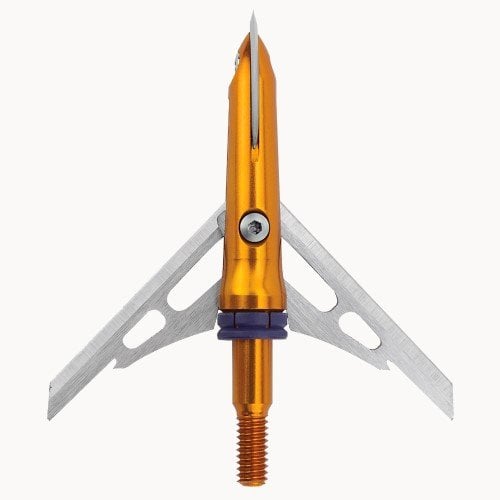 Book Cover Rage Crossbow X, 2-Blade Archery Arrow Broadhead, 100 or 125 Grain with Shock Collar Technology (3-Pack)