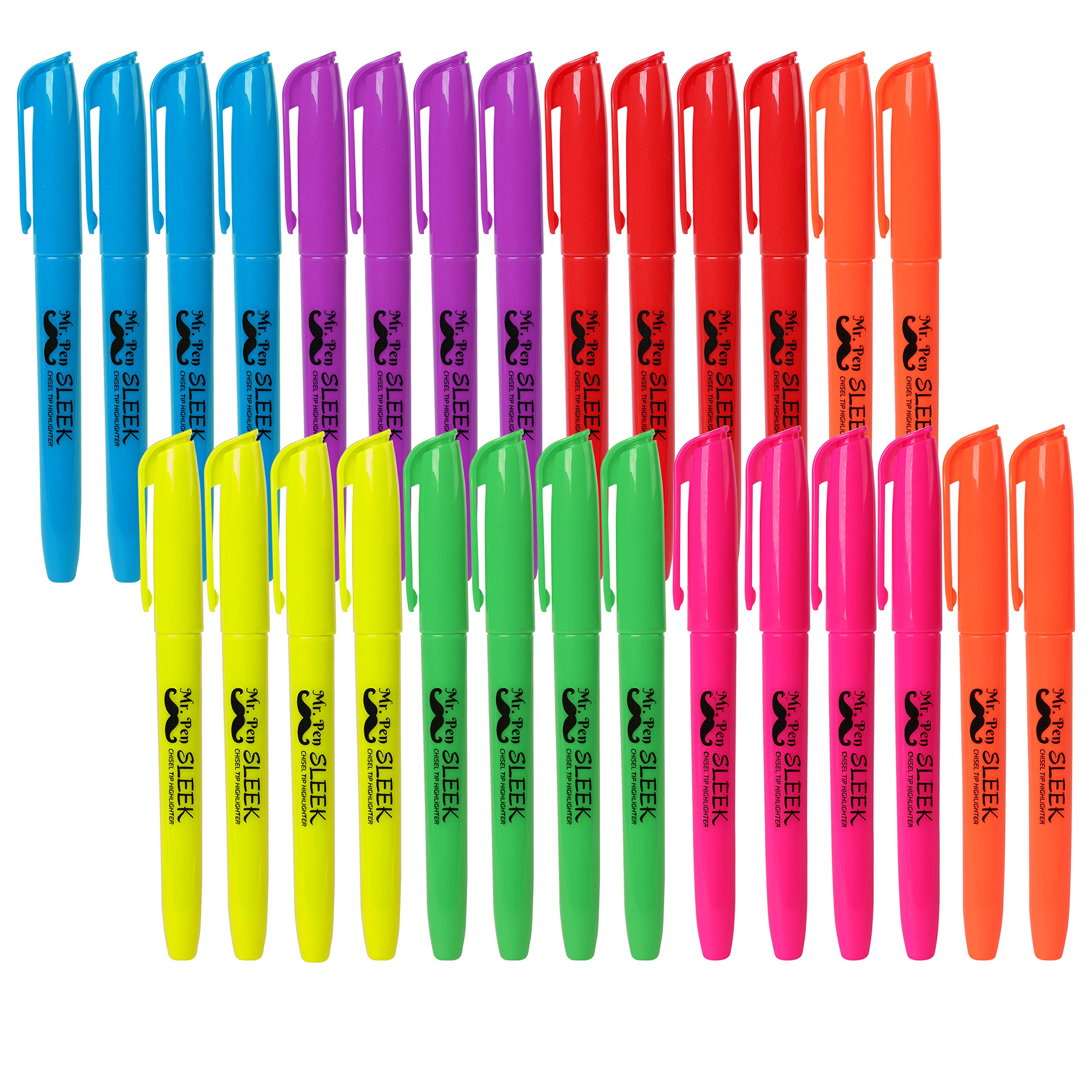 Book Cover Mr. Pen Highlighters, Assorted Colors, Pack of 28