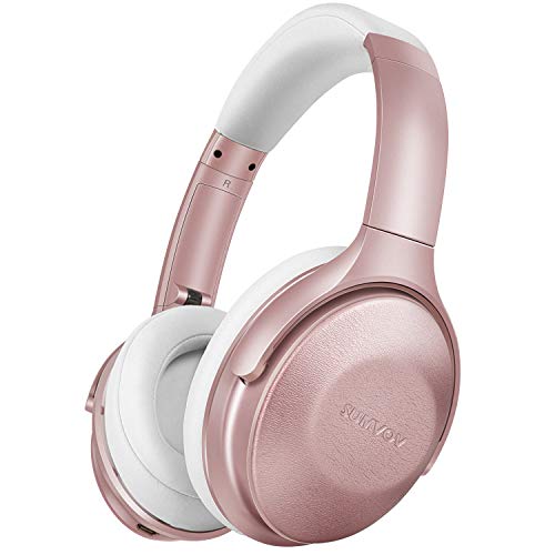 Book Cover Sumvov Wireless Headphones Over Ear, Bluetooth Headphones 5.0 with Mic, Quick Charge, 30 Hours Playtime, Deep Bass, Protein Earpads, Hi-Fi Stereo Foldable Headset, for Cellphone/TV/PC (Rose Gold)