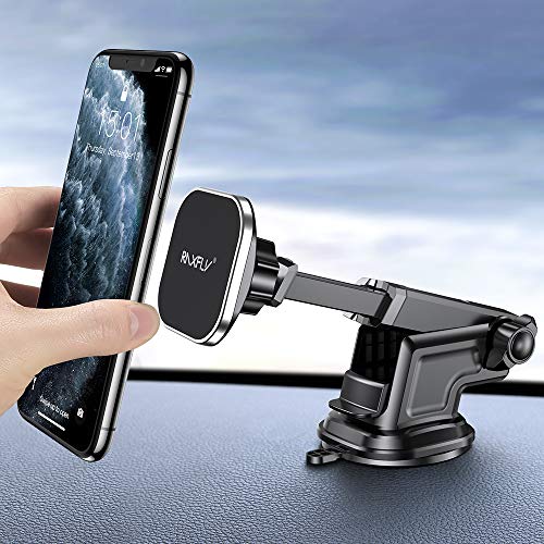 Book Cover Magnetic Car Phone Mount RAXFLY 8 N52 Dashboard Windshield Magnet Car Holder 3 Metal Plate Magnetic Phone Car Mount Holder Compatible with Samsung Galaxy S20 Plus Ultra iPhone 11 XR Pro Max Smartphone