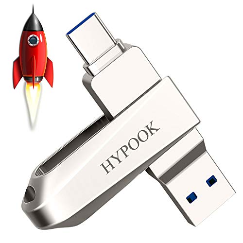 Book Cover HYPOOK 32GB USB 3.2 Type C Dual Port Flash Drive Memory Stick Thumb Drive for Android Smartphones Tablets MacBook - 32GB