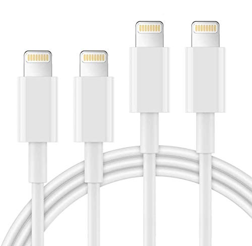 Book Cover AUNC iPhone Charger 4PACK 3/3/6/6Feet Long USB Charging Cable High Speed Connector Data Sync Transfer Cord Compatible with iPhone Xs Max/X/8/7/Plus/6S/6/SE/5S iPad