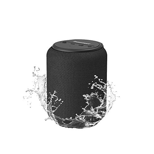 Book Cover Bluetooth Speakers, Tronsmart T6 Mini 15W Ultra Portable Speaker with 24 Hours Playtime, Good Bass, IPX6 Waterproof, Bluetooth 5.0, Wireless Stereo Pairing, Voice Assistant, Built-in Microphone