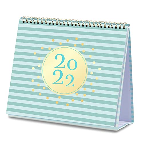 Book Cover 2022 Desk Calendar - Standing Flip Calendar from Jan 2022 - Dec 2022, 10.5
