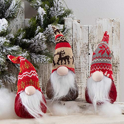 Book Cover HAUMENLY Scandinavian Christmas Gnome Plush, Swedish Tomte Ornament, Nordic Santa Holiday Gnome Home Decoration â€“ Pack of 3