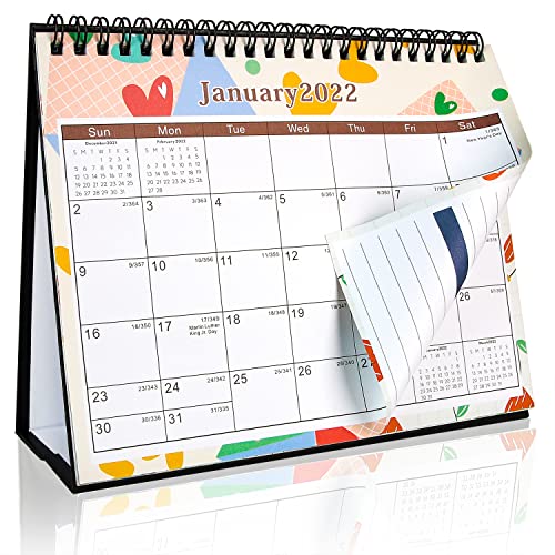 Book Cover 2022 Desk Calendar - Small Desk Calendar 2022, 8