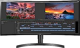 Book Cover LG 34WN80C-B UltraWide Monitor 34” 21:9 Curved WQHD (3440 x 1440) IPS Display, USB Type-C (60W PD) , sRGB 99% Color Gamut, 3-Side Virtually Borderless Design, Tilt/Height Adjustable Stand - Black Power Delivery : 60W
