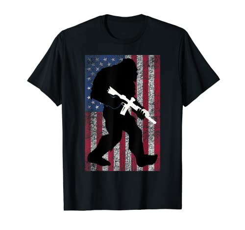 Book Cover Bigfoot 2nd Amendment Right to Bear Arms Gift for Gun Owner T-Shirt