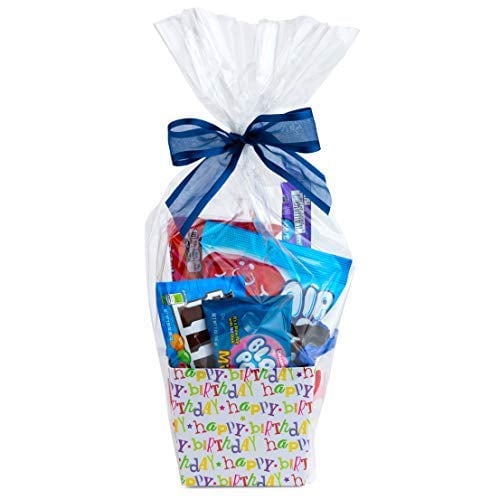 Book Cover Clear Basket Bags 16â€ x 24â€ Cellophane Gift Bags for Small Baskets and Gifts 1.2 Mil Thick (20 bags)