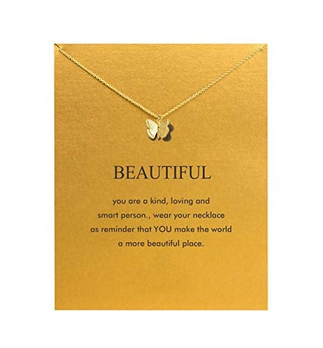 Book Cover Baydurcan Hundred River Friendship Anchor Compass Necklace Good Luck Elephant Pendant Chain Necklace with Message Card