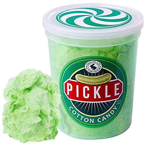 Book Cover Pickle Gourmet Flavored Cotton Candy â€“ Unique Idea for Holidays, Birthdays, Gag Gifts, Party Favors