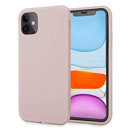 Book Cover AOWIN iPhone 11 Case Silicone Pink Silicone Case for iPhone 11 Ultra Slim Full-Body Protection Phone Shell Case Cover for iPhone 11 (Pink, iPhone 11)