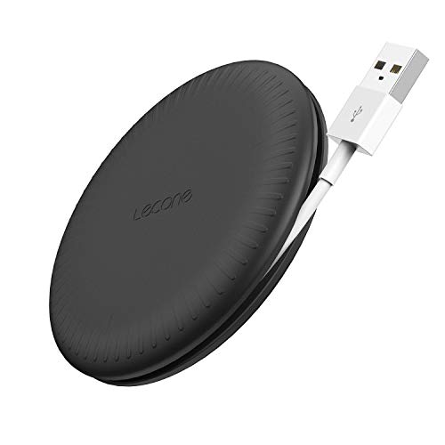 Book Cover Lecone Wireless Charger,Ultra Compact 10W Fast Charging Pad for Samsung Note 10+/9/8/ S10/S9+/S8, 7.5W for iPhone 11 Pro/Max/XR/XS/X/ 8 Plus/, 5W for Airpods and More