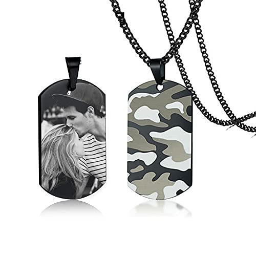 Book Cover LiFashion LF Mens TO MY SON Necklace,Boys Stainless Steel Camoflauge Military Dog Tag Pendant Sentiment Motivational Tags Necklace Jewelry for Son from Dad Mom for Graduation Off-school Birthday Gift