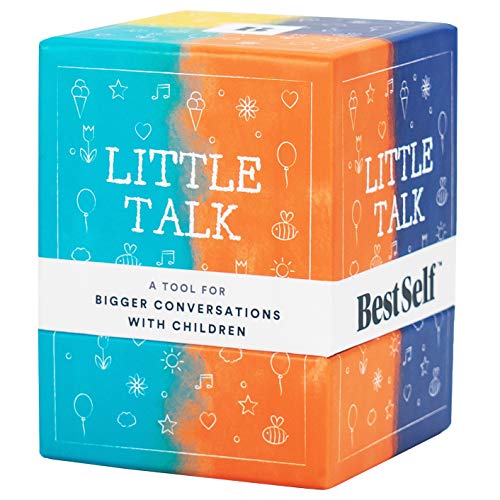 Book Cover Kids Conversation Starter Little Talk Deck by BestSelf - Powerful Tool to Create and Strengthen Relationships with Children by Cultivating Open and Meaningful Interactions - 150 Engaging Prompts