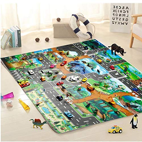 Book Cover Elever Kids Map Taffic Animal Play Mat Baby Road Carpet Home Decor Educational Toy Baby Gyms & Playmats