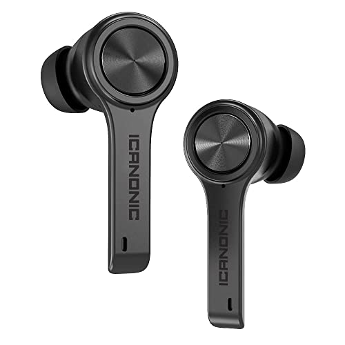 Book Cover XClear Wireless Earbuds with Immersive Sounds True 5.0 Bluetooth in-Ear Headphones with Charging Case/Quick-Pairing Stereo Calls/Built-in Microphones/IPX5 Sweatproof/Pumping Bass for Sports Black