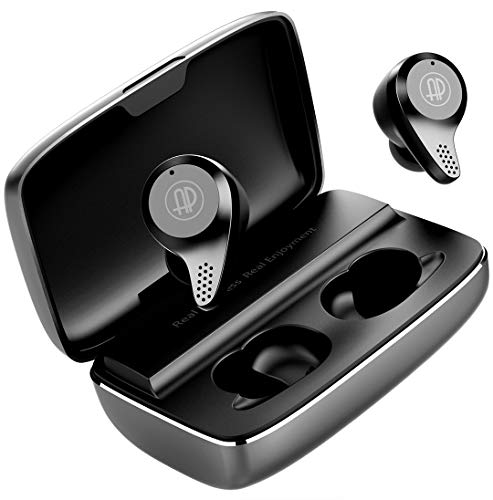 Book Cover APANAGE Bluetooth 5.0 Wireless Earbuds with Wireless Charging Case IPX7 Waterproof TWS Stereo Headphones in Ear Built in Mic Headset Premium Sound CVC8.0 Apt-X with Deep Bass for Sport