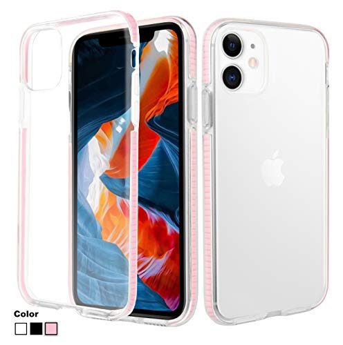 Book Cover BESTY iPhone 11 Case Clear Thin Case with Shockproof Bumper [Transparent, Slim, Shock Absorption, Anti-Scratch and Anti-Yellow] iPhone 11 6.1 Inch Soft TPU Cover Case (Pink)