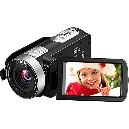 Book Cover SEREE Camcorder Video Camera,Vlogging Camera for YouTube Camcorder Ultra HD 2.7K 16X Digital Zoom 3 in Touch Screen Support IR Night Vision