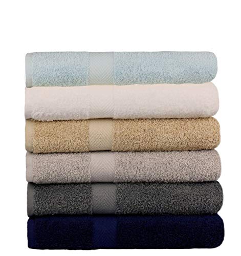 Book Cover BEST TOWEL 6-Pack Bath Towels - Extra-Absorbent - 100% Cotton - 27