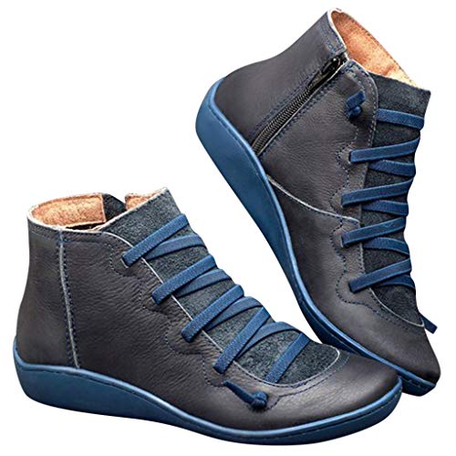 Book Cover Womens Lightweight Walking Boots Lace-up Fashion Casual Sneakers Outdoor Zipper Shoes