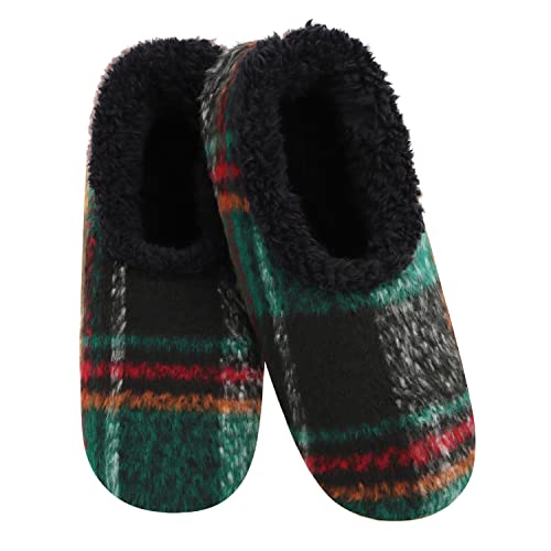 Book Cover Snoozies Mens Slippers - Slippers for Men - House Slippers for Men - Men's Slippers - Mens House Slippers - Plaids of Bold
