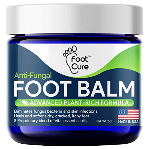 Book Cover Foot Cure All Natural Foot Balm - Made in USA - for Dry Cracked Heels, Athletes Foot, Moisturizes Itchy Toes and Feet - Best Anti-fungal Cream to Remove Foot Callus.