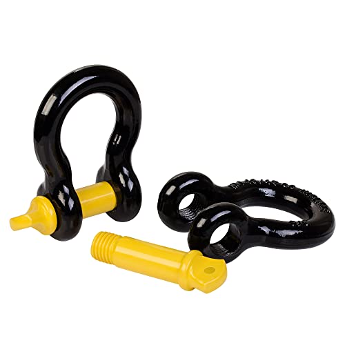 Book Cover INCLAKE D Ring Shackle (2 Pack) 62831LBS Break Strength – Rugged 3/4” Tow Shackles with 7/8 Pin for Connecting Tow Strap, Winch, Jeep Truck Vehicle Off-Road 4x4 Recovery Kit Accessories