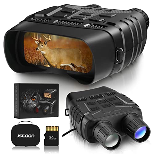 Book Cover JStoon Night Vision Goggles Night Vision Binoculars - Digital Infrared Night Vision for Viewing in 100% Darkness-HD 1080p Image & Video from 300m/984ft for Hunting & Surveillance