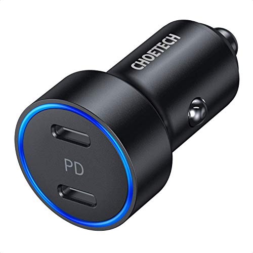 Book Cover USB C Car Charger,CHOETECH 36W 2-Port All Metal Fast Car Charger for iPhone 12/12 Pro Max/12 Mini,Dual 18W Type C PD Car Charger for iPhone 11/11 Pro Max/SE/XS/XR/8,Galaxy S20/S10,iPad Pro,AirPods Pro