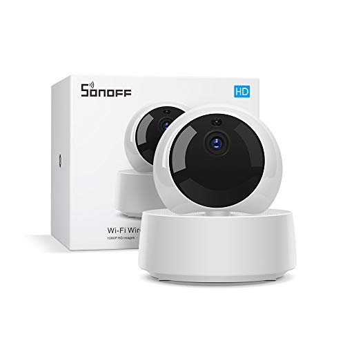 Book Cover SONOFF 1080P HD Indoor Camera, Smart WiFi Security Camera with IR Night Vision, Motion Detection, 2-Way Audio, Remote Monitor, Works with SONOFF Smart Switches and Plugs (GK-200MP2-B)