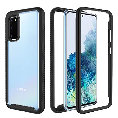 Book Cover TGOOD Samsung Galaxy S20 Case,Full-Body Rugged Heavy Duty Protection Without Built-in Screen Protector Shockproof Slim Case for Samsung Galaxy S20 5G 6.2 inch,Black